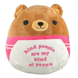 Squishmallow Hilary Bear Kind People Are My Kind of People Plush 8"